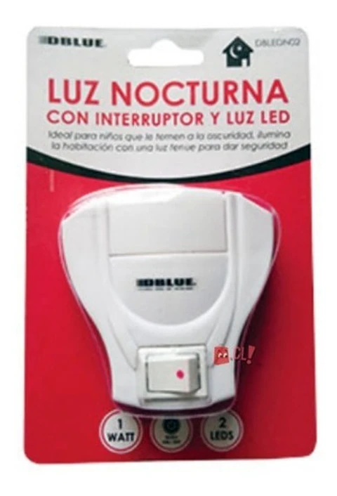 Luz Led Espanta Cuco Con Interruptor De 1w Con 2 Led - Ps