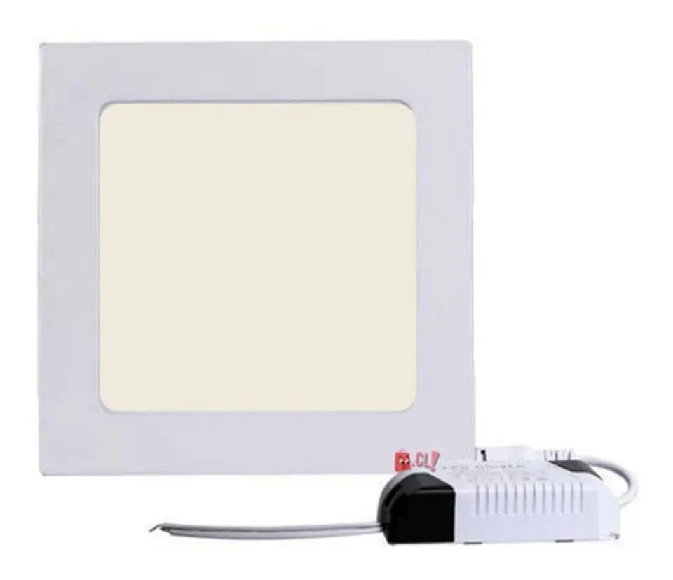 Foco Panel Plafón Led Amarillo Cuadrado 24w 2200lúmenes - Ps 1