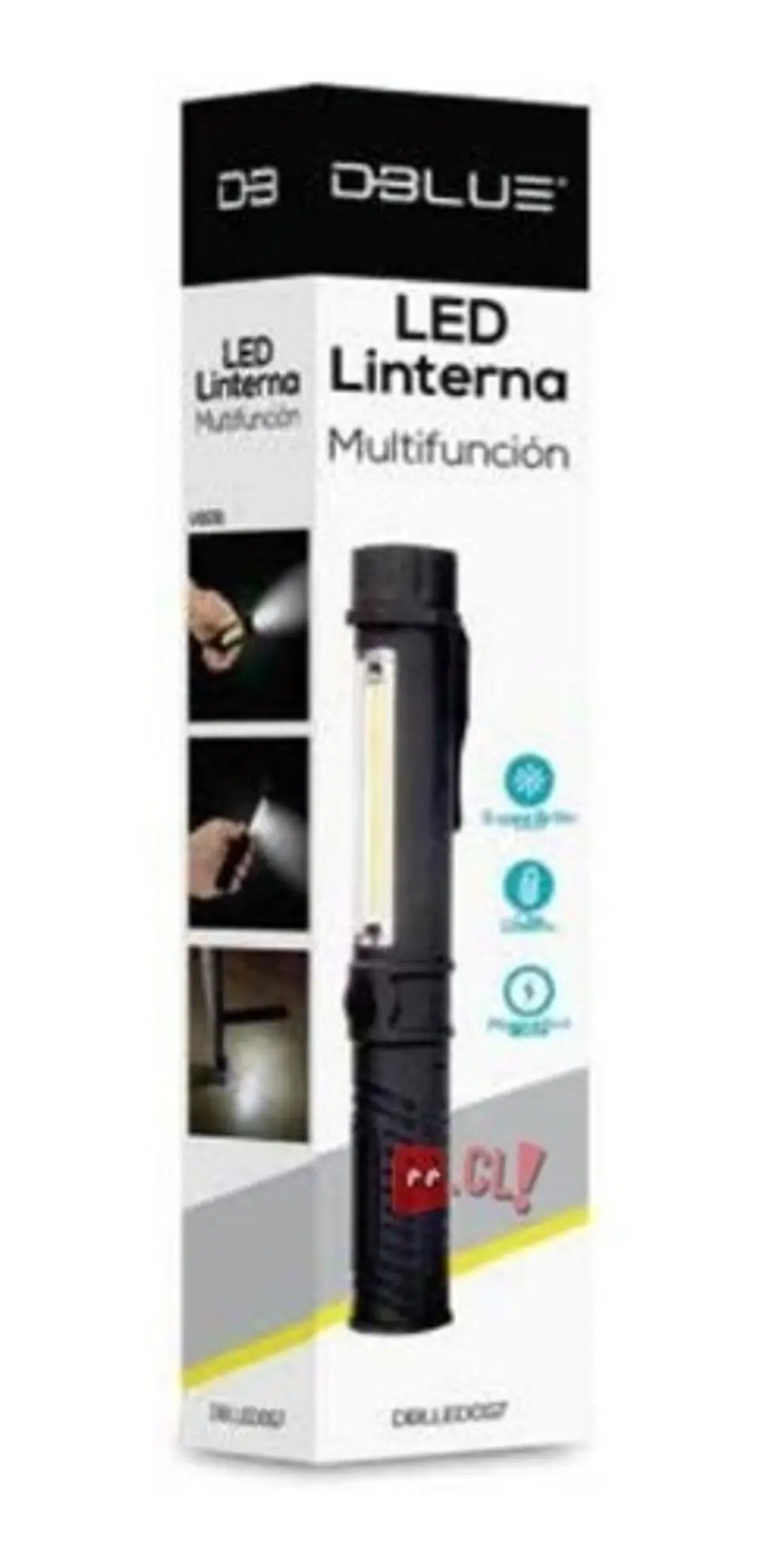 Linterna Y Lámpara Cob Led De Mano A Pilas - Ps 4