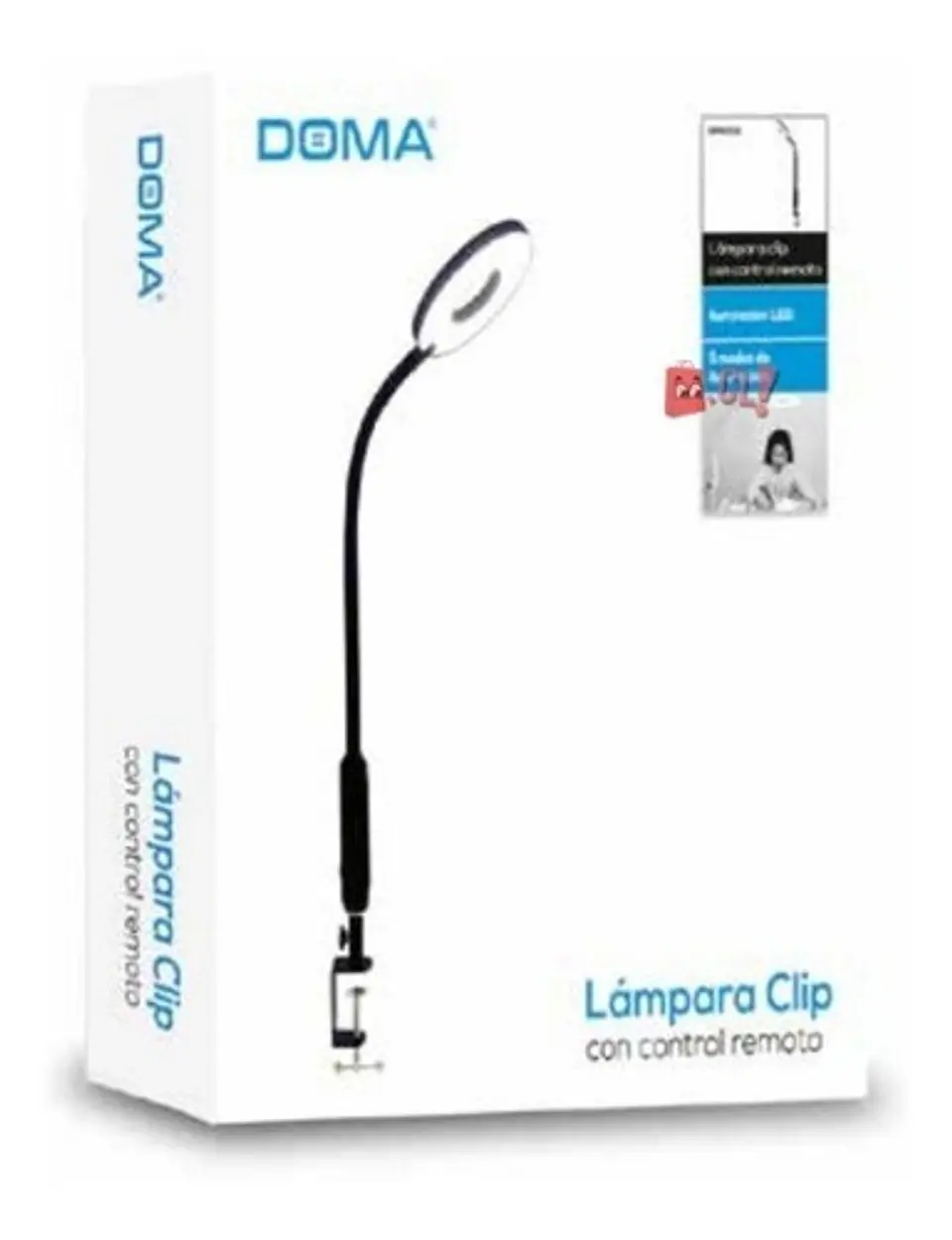 Lámpara Escritorio Clip Flexible Usb Con Control Remoto - Ps 2