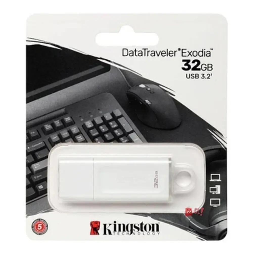 Pendrive 32gb Kingston Exodia Blanco - Ps 2