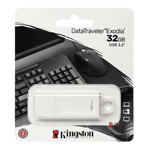 Pendrive 32gb Kingston Exodia Blanco - Ps