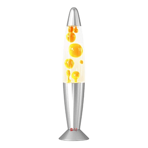 Lámpara De Lava Decorativa 33cms Color Amarillo - Ps