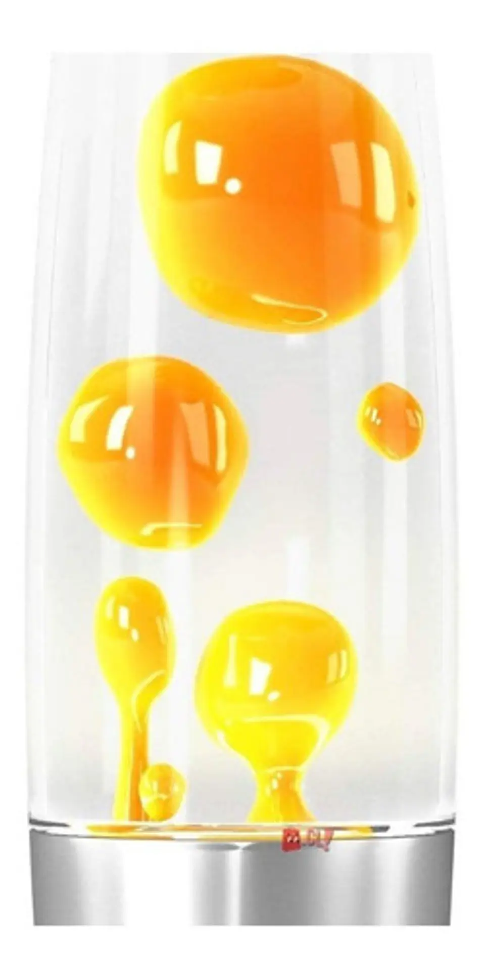 Lámpara De Lava Decorativa 33cms Color Amarillo - Ps 3