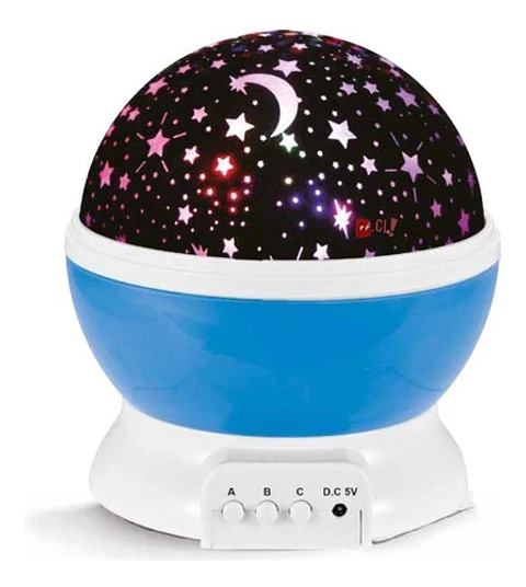Lámpara Proyector De Estrellas Espantacuco Azul - Ps