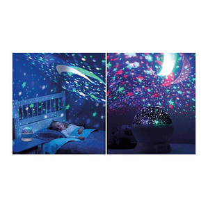 Lámpara Proyector De Estrellas Espantacuco Azul - Ps