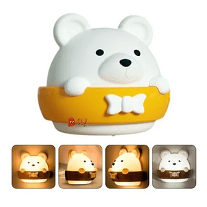 Luz Osito Espantacuco Led Luz Cálida Y Fría Con Control - Ps