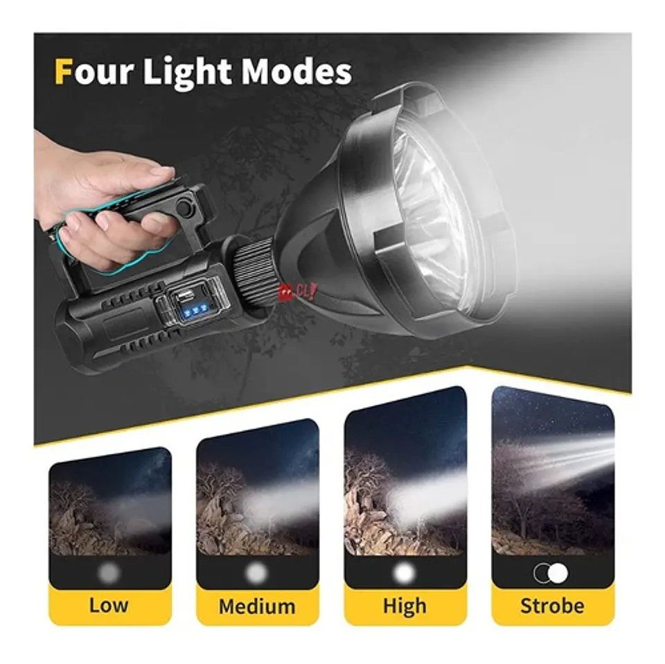 Foco Linterna Led Pedestal 1600 Lúmenes Recargable - Ps 3