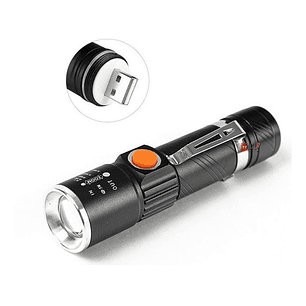 Linterna Led Cree 3000 Lúmenes De Bolsillo Recargable - Ps