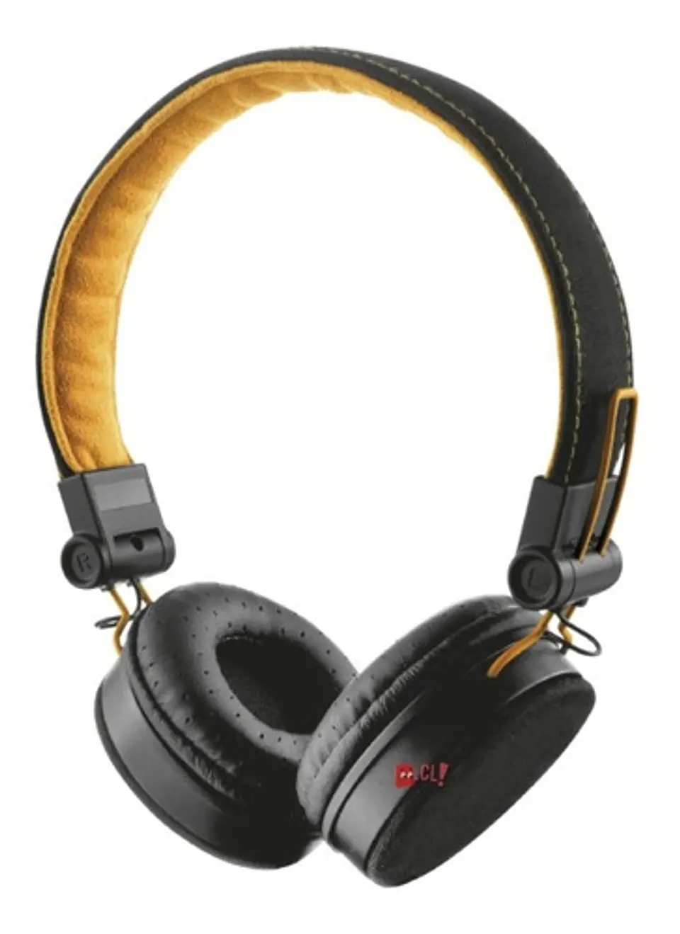 Audífonos Diseño Urbano 3.5mm Fyber Negro Con Naranjo - Ps 1