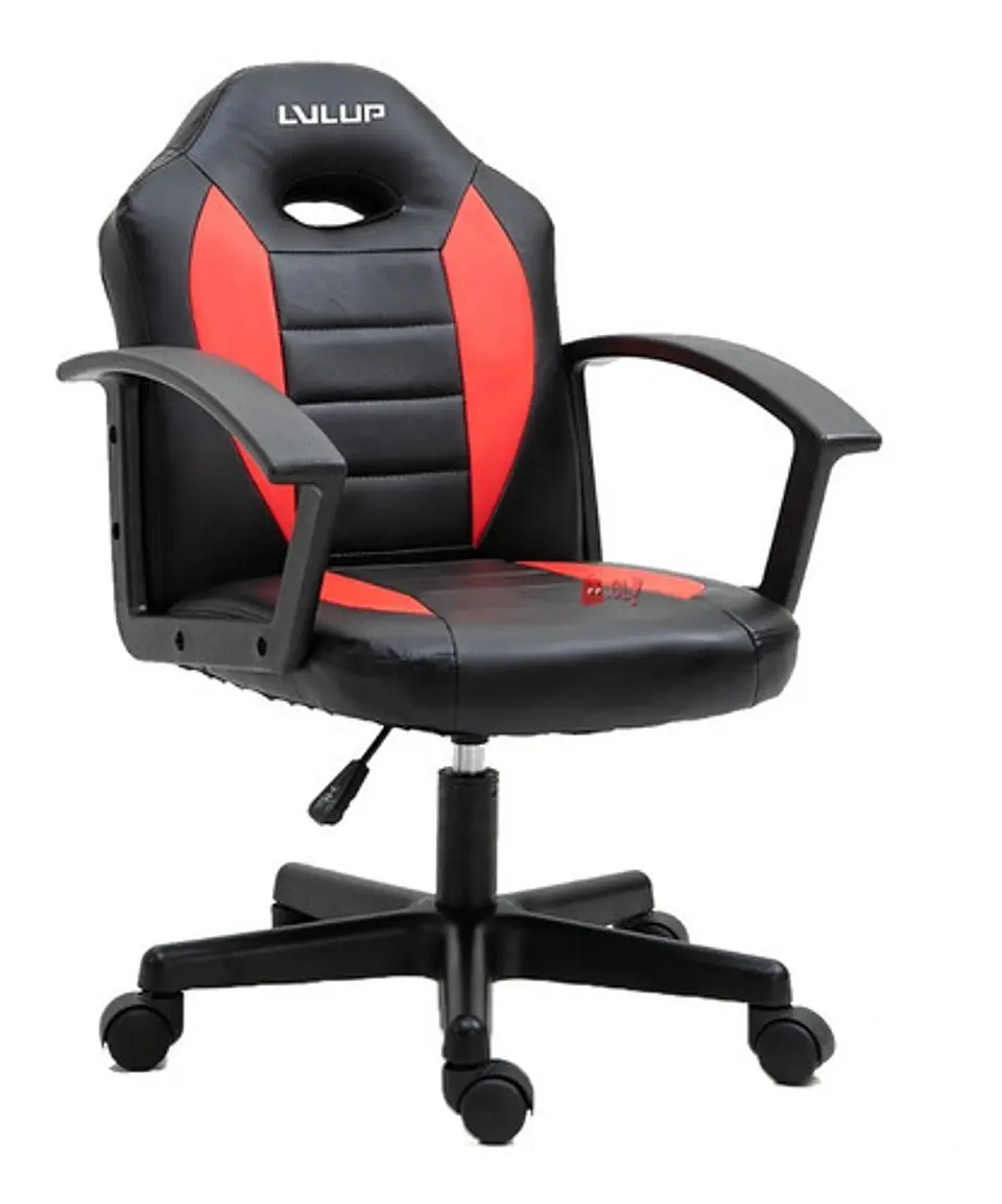 Silla Gamer Lvl Up Rojo Con Negro - Ps 3