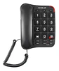 Teléfono Fijo Con Números Grandes Negro - Ps - Miniatura 1