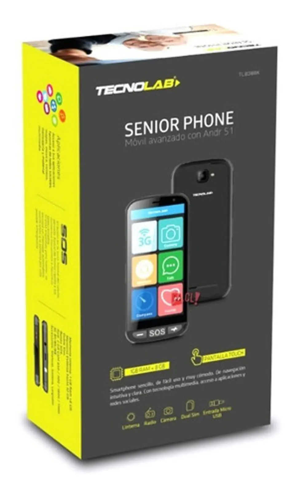Celular Senior Con Android Pantalla De 5 Pulgadas - Ps 3