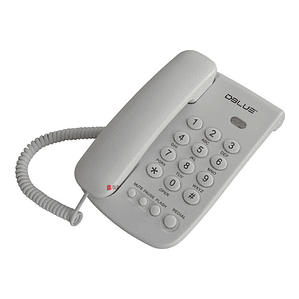 Teléfono Fijo Sobremesa O Pared Números Grandes Blanco - Ps