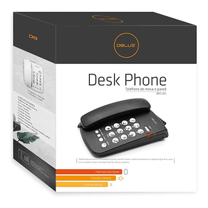 Teléfono Fijo Sobremesa O Pared Números Grandes Blanco - Ps