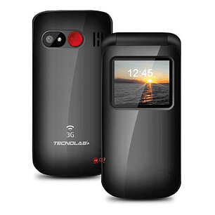 Celular Senior Adulto Mayor Modelo Almeja Color Negro - Ps