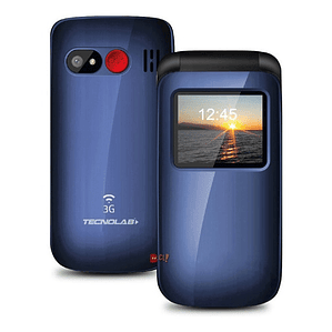 Celular Senior Adulto Mayor Modelo Almeja Color Azul - Ps