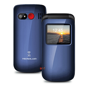 Celular Senior Adulto Mayor Modelo Almeja Color Azul - Ps
