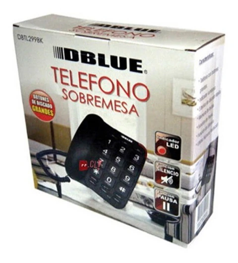 Teléfono Fijo Notificación Llamada Luminoso Blanco - Ps