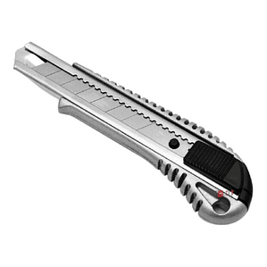 Cuchillo Cartonero De 16cms Con Hoja De 18mm Metálico - Ps