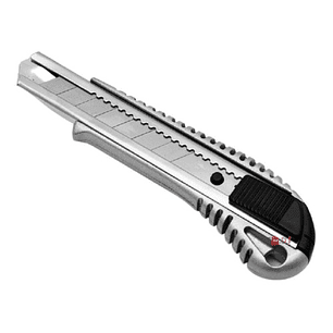 Cuchillo Cartonero De 16cms Con Hoja De 18mm Metálico - Ps