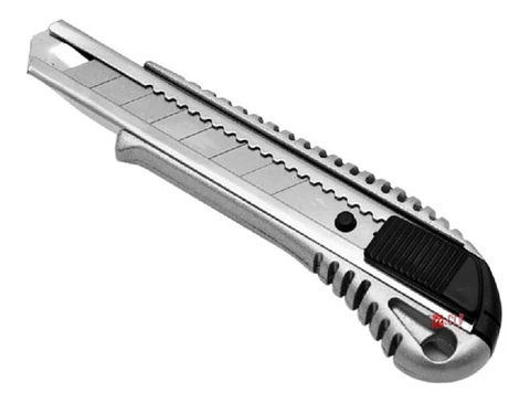 Cuchillo Cartonero De 16cms Con Hoja De 18mm Metálico - Ps