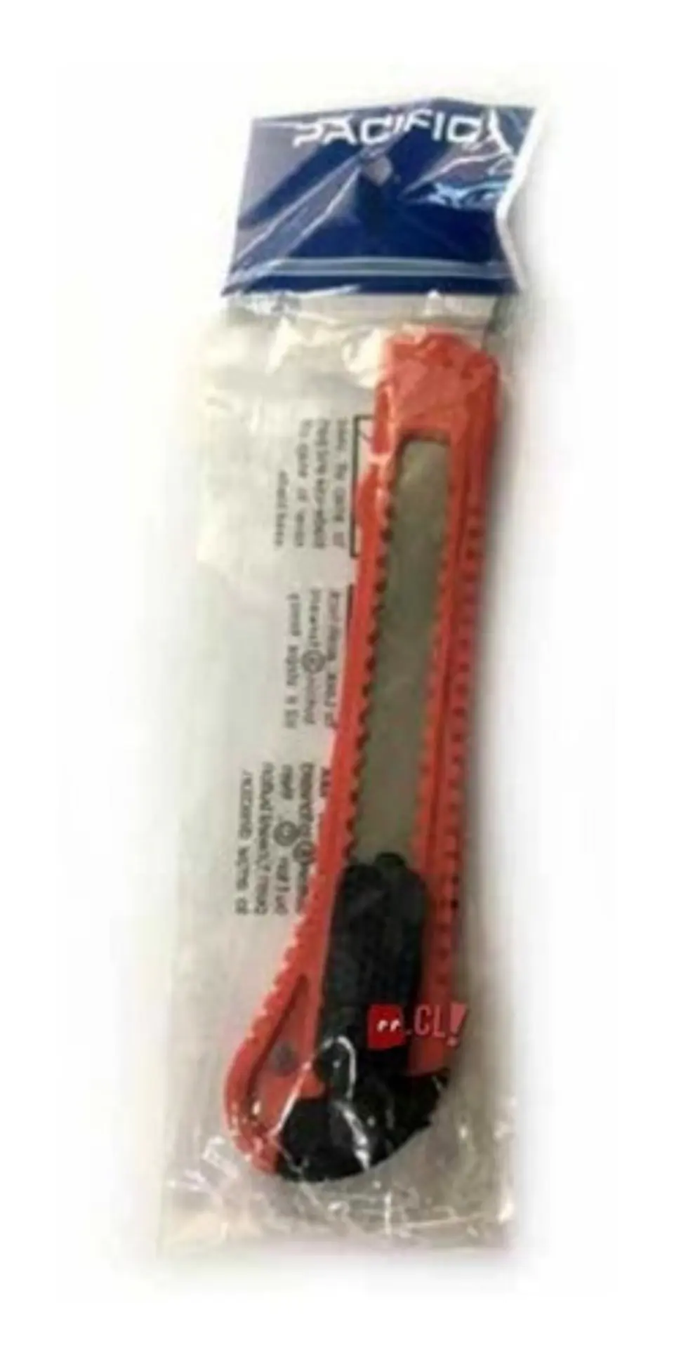 Cuchillo Cartonero De 15cms Con Hoja De 18mm Color Rojo - Ps 2