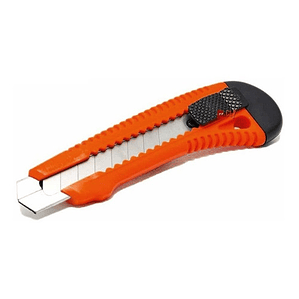 Cuchillo Cartonero De 15,5cms Con Hoja De 18mm Rojo - Ps