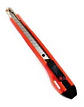 Cuchillo Cartonero De 14cms Con Hoja De 9mm Color Rojo - Ps - Miniatura 1