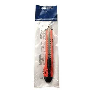 Cuchillo Cartonero De 14cms Con Hoja De 9mm Color Rojo - Ps