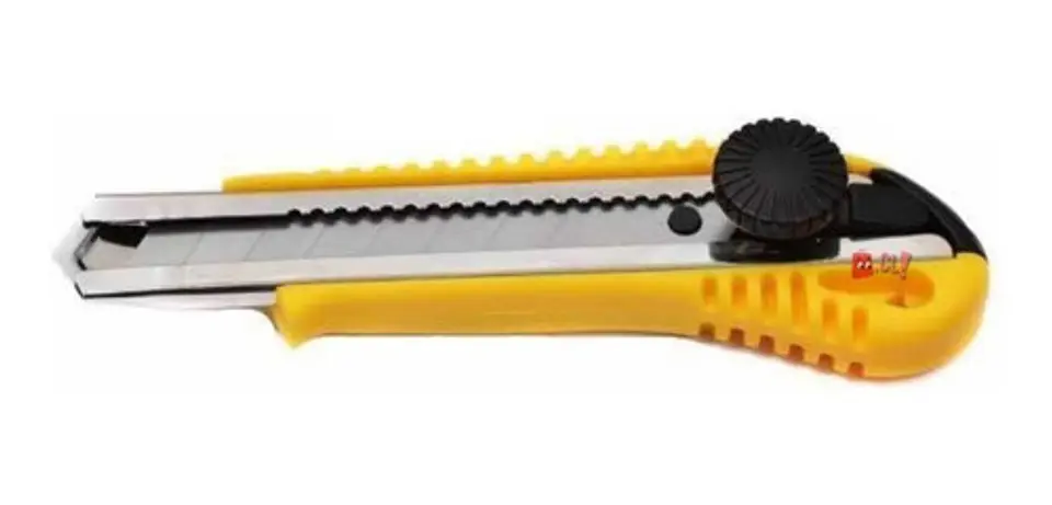 Cuchillo Cartonero De 16cms Con Hoja De 18mm Amarillo - Ps 1