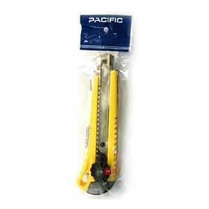 Cuchillo Cartonero De 16cms Con Hoja De 18mm Amarillo - Ps