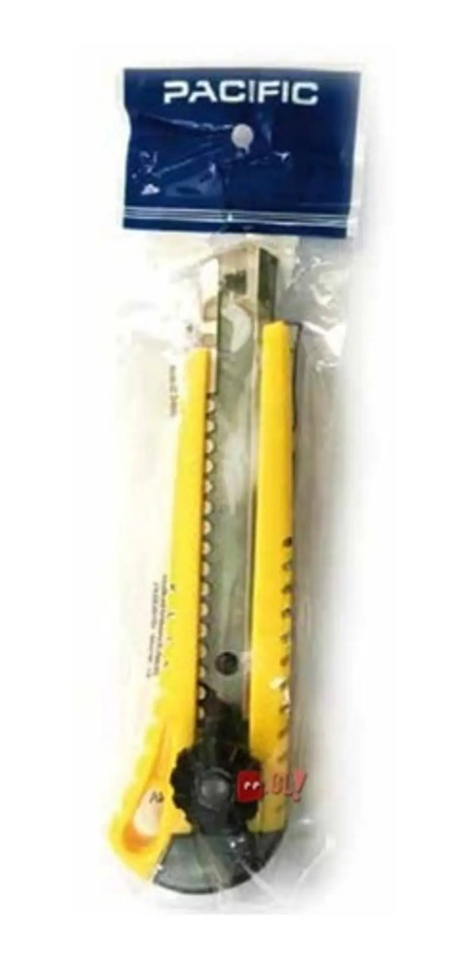Cuchillo Cartonero De 16cms Con Hoja De 18mm Amarillo - Ps 2