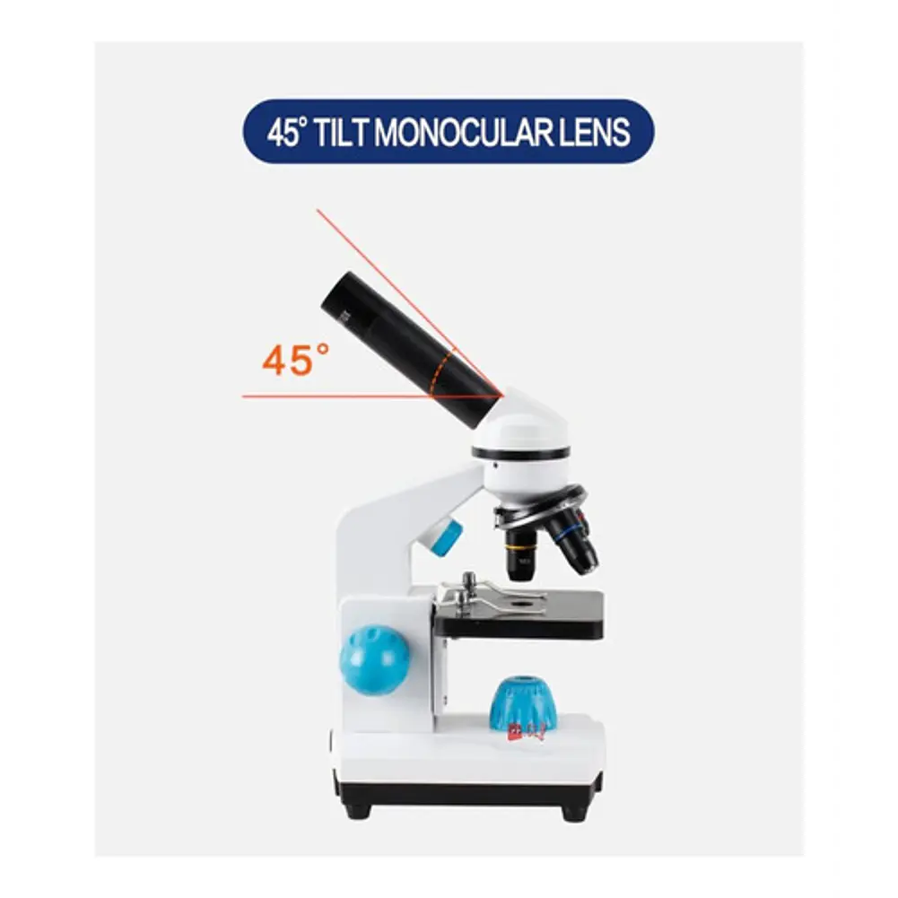 Microscopio Óptico Hd 2000x Con 3 Lentes - Ps 2