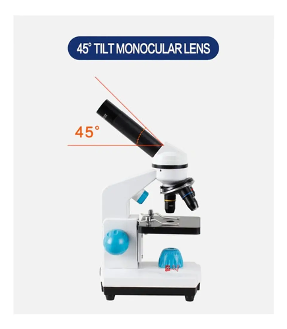 Microscopio Óptico Hd 2000x Con 3 Lentes - Ps 2