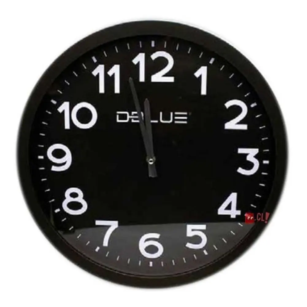 Reloj Para Pared De 16 Pulgadas Color Negro - Ps 1