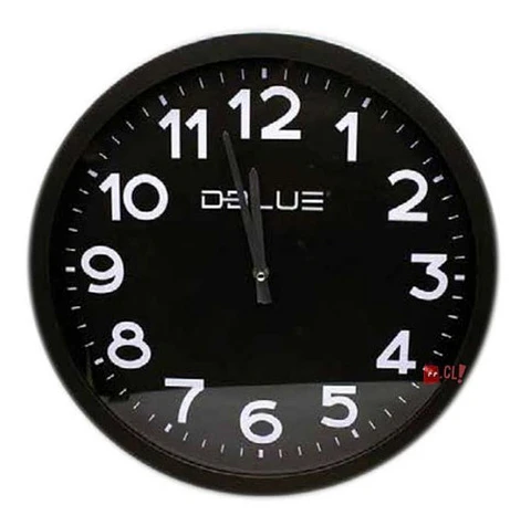 Reloj Para Pared De 16 Pulgadas Color Negro - Ps