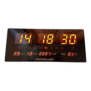 Reloj Digital Led Con Temperatura Y Calendario - Ps