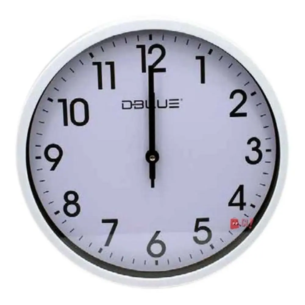 Reloj Para Pared De 12 Pulgadas Color Blanco - Ps 1