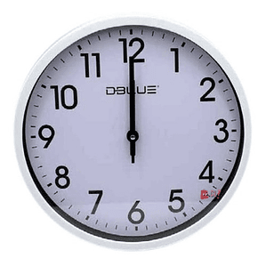 Reloj Para Pared De 12 Pulgadas Color Blanco - Ps