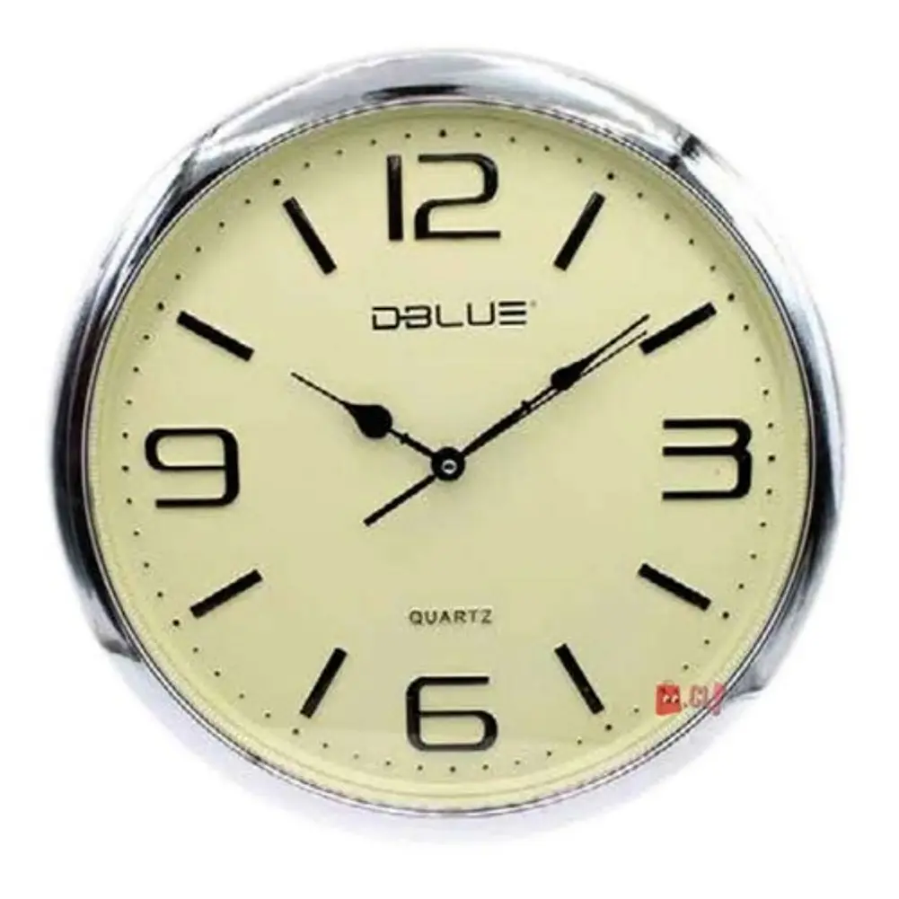 Reloj Para Pared De 15.7 Pulgadas Plateado - Ps 1