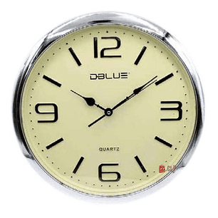 Reloj Para Pared De 15.7 Pulgadas Plateado - Ps