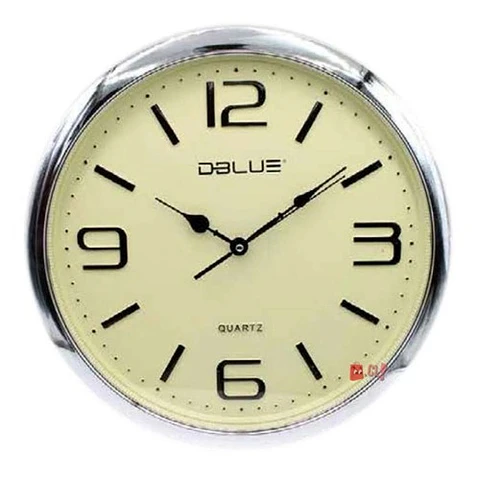 Reloj Para Pared De 15.7 Pulgadas Plateado - Ps