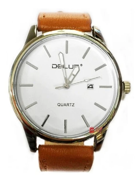 Reloj Pulsera Clásico Quartz Análogo Pulsera Café - Ps