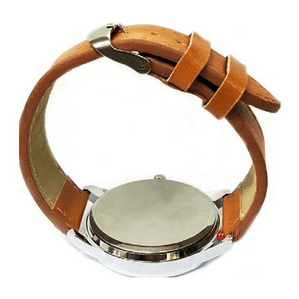 Reloj Pulsera Clásico Quartz Análogo Pulsera Café - Ps