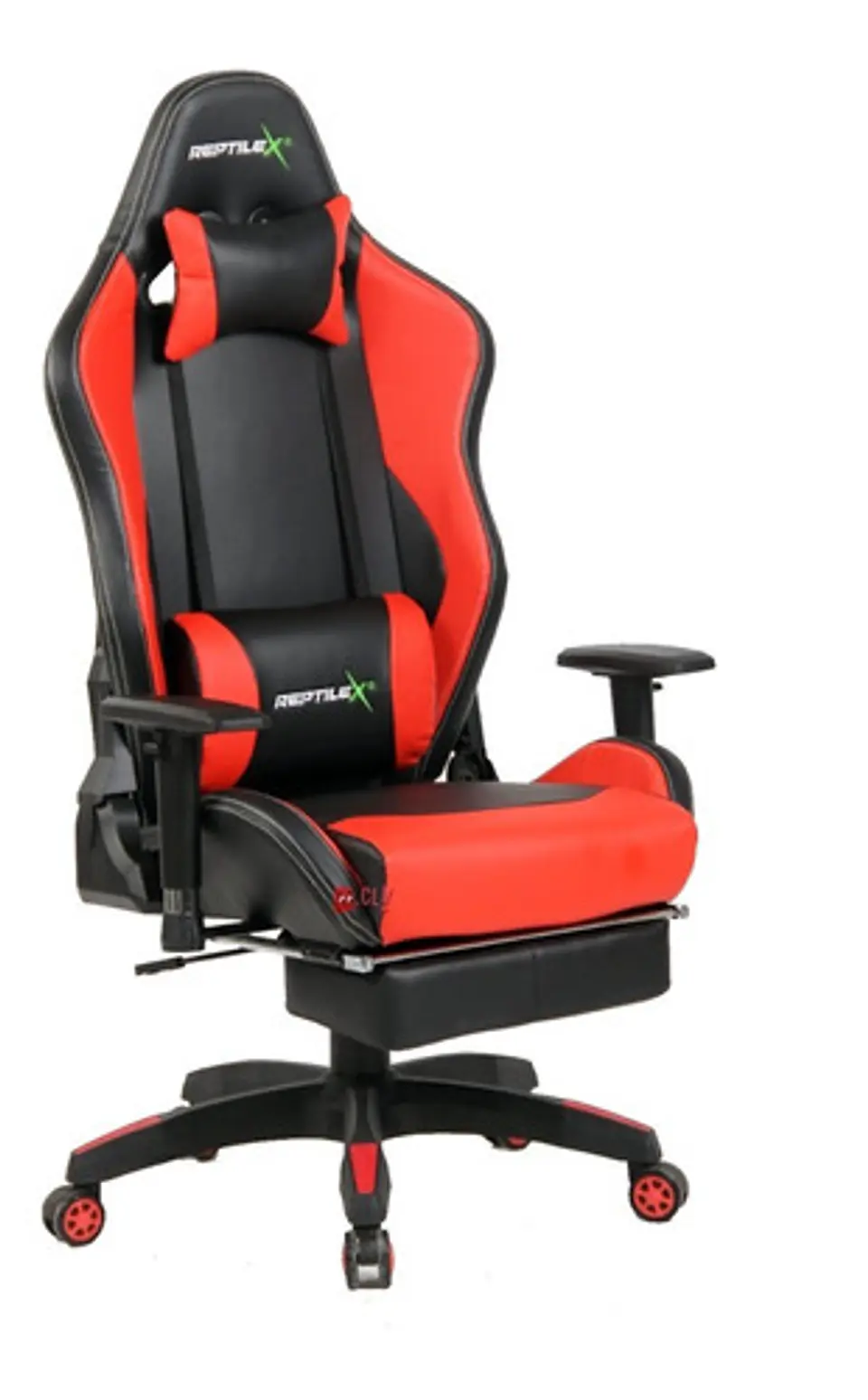 Silla Gamer Butaca Con Apoya Brazos Y Pies Rojo - Ps 2