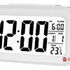 Reloj Despertador Pantalla Lcd Fecha Y Calendario Blanco - PS 1