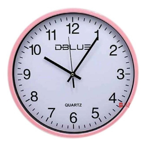 Reloj Para Pared De 15.7 Pulgadas Color Rosado - Ps