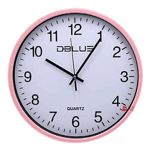 Reloj Para Pared De 15.7 Pulgadas Color Rosado - Ps