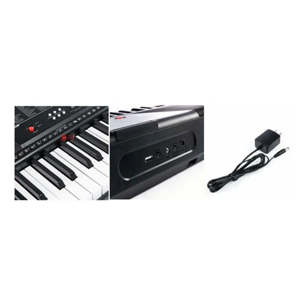 Teclado Electrónico 61 Teclas Y 128 Tonos + Micrófono - Ps 2